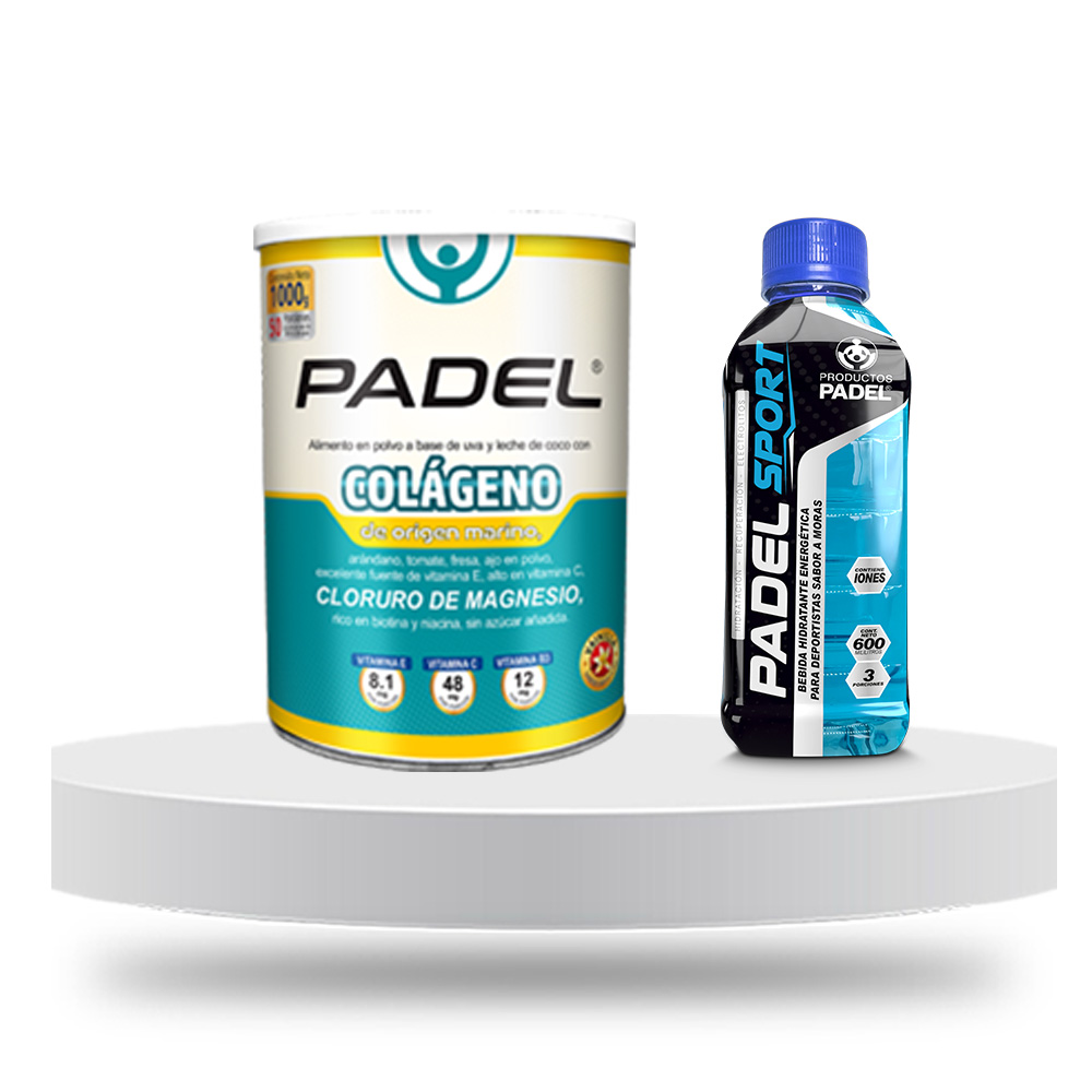 Lleva un Padel Colágeno Marino y recibe GRATIS un Padel Sport sabor Moras