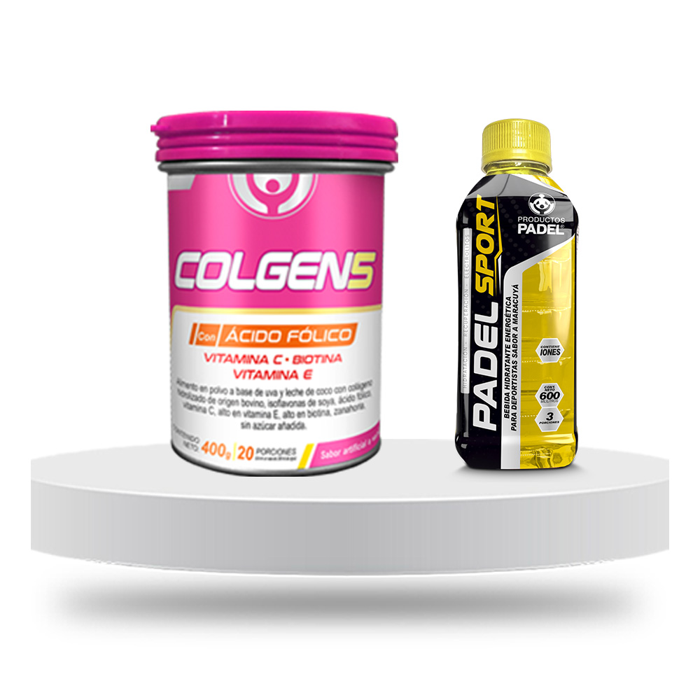 Lleva un COLGEN 5 y recibe GRATIS un Padel Sport sabor a Maracuyá